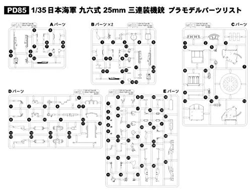 Kantai Collection ~Kan Colle~ - 25mm Sanrensou Kijuu - Pair-Dot - 1/35 (Pit-Road)ㅤ – Pit-Road – ActionFigureBrasil