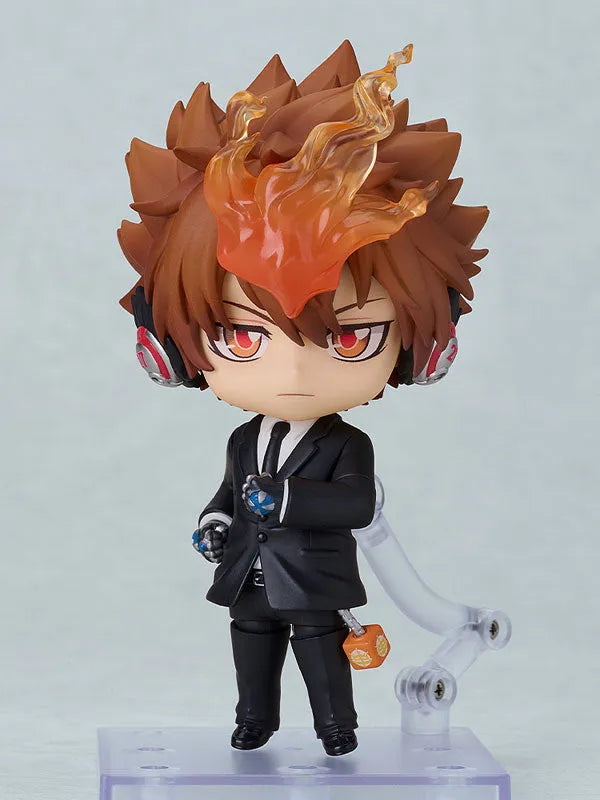 Katekyou Hitman REBORN! - Natsu - Sawada Tsunayoshi - Nendoroid #2950 - Black Suit Ver. (Good Smile Company, Orange Rouge)ㅤ – Orange Rouge – ActionFigureBrasil