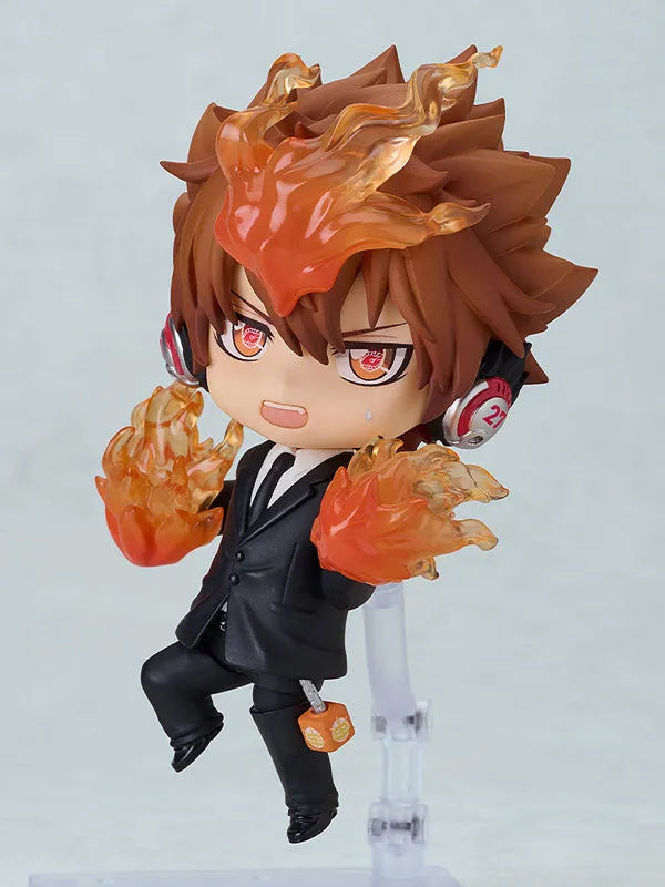 Katekyou Hitman REBORN! - Natsu - Sawada Tsunayoshi - Nendoroid #2950 - Black Suit Ver. (Good Smile Company, Orange Rouge)ㅤ – Orange Rouge – ActionFigureBrasil
