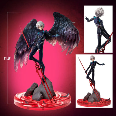 Kaworu Nagisa (15th Anniversary Repeat) – MegaHouse – ActionFigure Brasil — com base expositora
