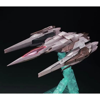 Kidou Senshi Gundam 00 - GN-0000 00 Gundam - GN-0000 + GNR-010 00 Raiser - GNR-010 0 Raiser - PG - 1/60 - Trans-Am Modeㅤ – Bandai – ActionFigureBrasil — ângulo diferente