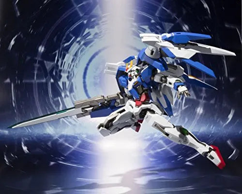 Kidou Senshi Gundam 00 - GN-0000 + GNR-010 00 Raiser - GN-0000 00 Gundam - GNR-010 0 Raiser - Metal Robot Damashii - Robot Damashii - Robot Damashii <Side MS>ㅤ – Bandai – ActionFigureBrasil