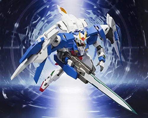 Kidou Senshi Gundam 00 - GN-0000 + GNR-010 00 Raiser - GN-0000 00 Gundam - GNR-010 0 Raiser - Metal Robot Damashii - Robot Damashii - Robot Damashii <Side MS>ㅤ – Bandai – ActionFigureBrasil