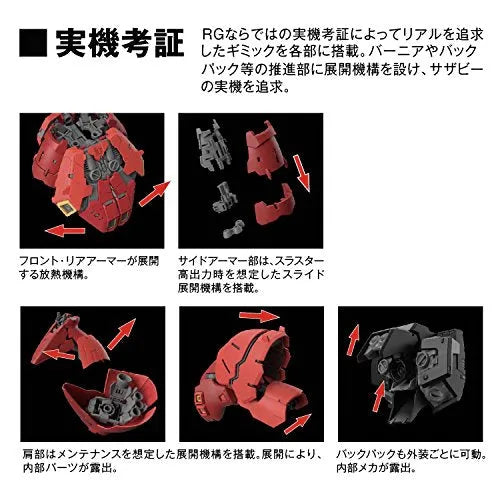 Kidou Senshi Gundam: Char's Counterattack - MSN-04 Sazabi - RG - 1/144ㅤ – Bandai – ActionFigureBrasil