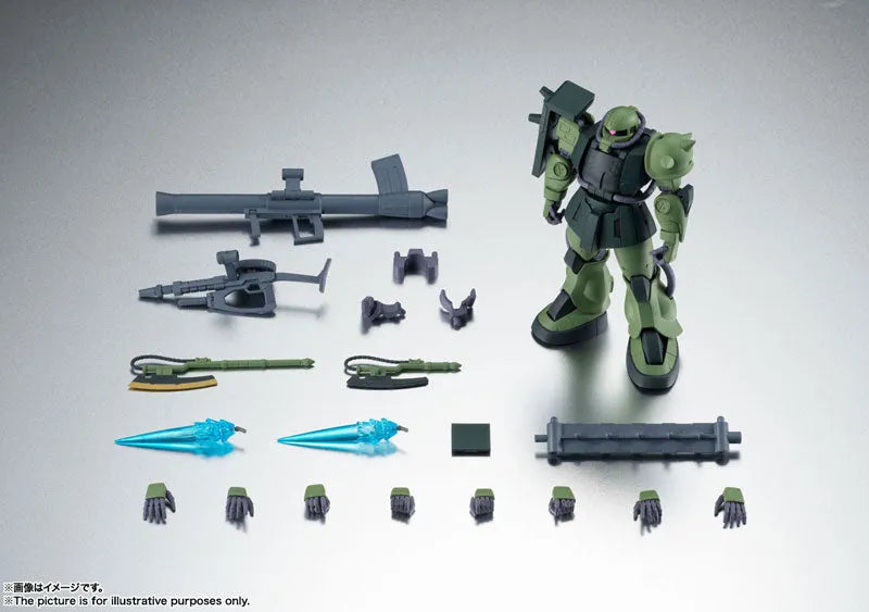 Kidou Senshi Gundam: Dai 08 MS Shotai - MS-06JC Zaku II - Robot Damashii - Robot Damashii <Side MS> - ver. A.N.I.M.E. (Bandai Spirits)ㅤ – Bandai Spirits – ActionFigureBrasil