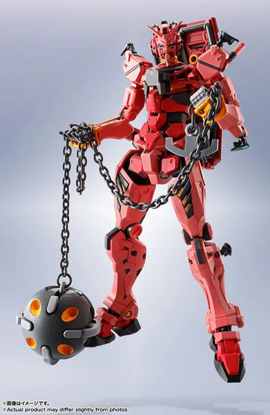 Kidou Senshi Gundam GQuuuuuuX - gMS-α Akai Gundam - Metal Robot Spirits - Robot Spirits - Robot Spirits <Side MS> (Bandai Spirits)ㅤ – Bandai Spirits – ActionFigureBrasil — com base expositora