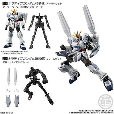 Kidou Senshi Gundam NT - Narrative Gundam - Bandai Shokugan - Candy Toy - Mobile Suit Gundam G Frame - Mobile Suit Gundam G Frame 04 01A - Armor Set - B Equipment (Bandai)ㅤ – Bandai – ActionFigureBrasil — acessórios