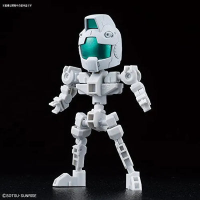 Kidou Senshi Gundam - RGM-79 GM - SD Gundam Cross Silhouette - Cross Silhouette Frame - White (Bandai)ㅤ – Bandai – ActionFigureBrasil — ângulo diferente