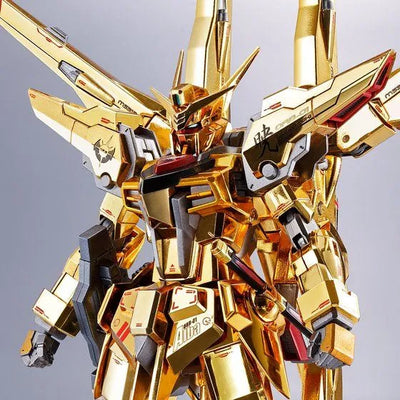 Kidou Senshi Gundam SEED Destiny - ORB-01 Akatsuki Gundam - Robot Damashii <Side MS> - Shiranui Unit (Bandai Spirits) [Shop Exclusive]ㅤ – Bandai Spirits – ActionFigureBrasil — iluminação de estúdio