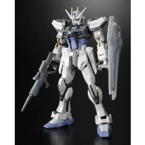 Kidou Senshi Gundam SEED - GAT-X105 Strike Gundam - GAT-X105+AQM/E-X02 Sword Strike Gundam - GAT-X105+AQM/E-X03 Launcher Strike Gundam - RG - 1/144 - Deactive Mode (Bandai)ㅤ – Bandai – ActionFigureBrasil