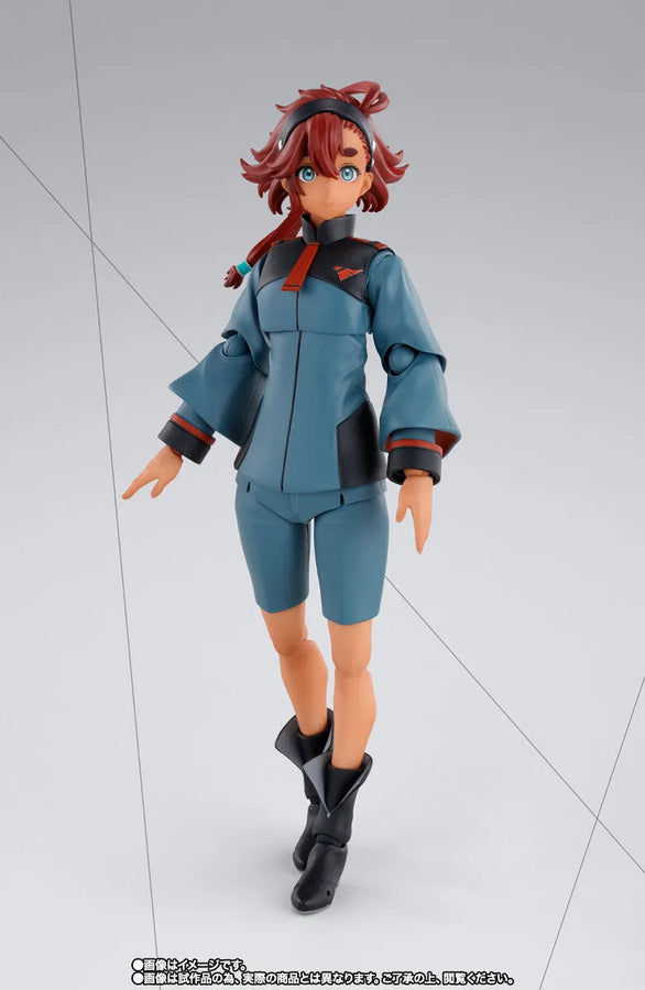 Kidou Senshi Gundam Suisei no Majo - Haro - Suletta Mercury - S.H.Figuarts - Suletta Mercury & Option Set - Regular Uniform Ver. (Bandai Spirits) [Shop Exclusive]ㅤ – Bandai Spirits – ActionFigureBrasil