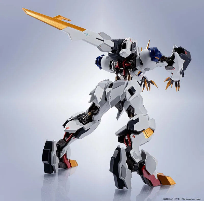 Kidou Senshi Gundam Tekketsu no Orphans - ASW-G-08 Gundam Barbatos Lupus Rex - Metal Robot Damashii - Robot Damashii - Robot Damashii <Side MS> (Bandai Spirits)ㅤ – Bandai Spirits – ActionFigureBrasil