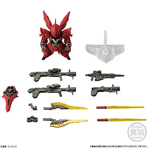 Kidou Senshi Gundam UC - MSN-06S Sinanju - Bandai Shokugan - Candy Toy - FW Gundam Converge EX23 - Full Weapon Set (Bandai)ㅤ – Bandai – ActionFigureBrasil
