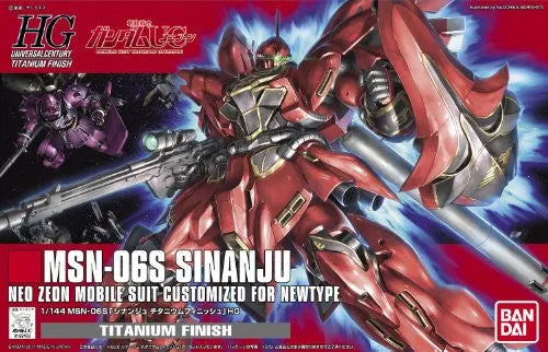 Kidou Senshi Gundam UC - MSN-06S Sinanju - HGUC - 1/144 - Titanium Finish Ver. (Bandai)ㅤ – Bandai – ActionFigureBrasil