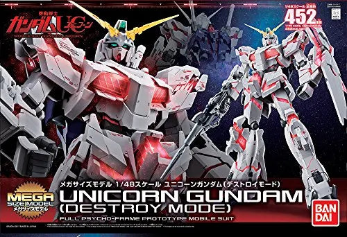 Kidou Senshi Gundam UC - RX-0 Unicorn Gundam - Mega Size Model - 1/48 - Destroy Mode (Bandai)ㅤ – Bandai – ActionFigureBrasil