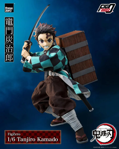 Kimetsu no Yaiba - Kamado Tanjirou - FigZero - 1/6 (ThreeZero)ㅤ – ThreeZero – ActionFigureBrasil — com base expositora