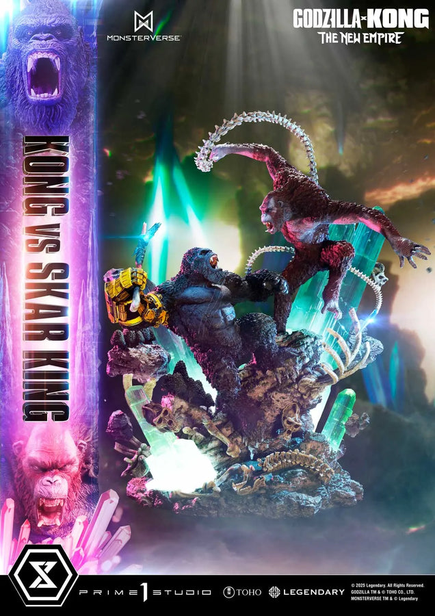 Kong vs Skar King (Bonus Version) Godzilla x Kong: The New Empire (Film) – Prime1Studio – ActionFigure Brasil