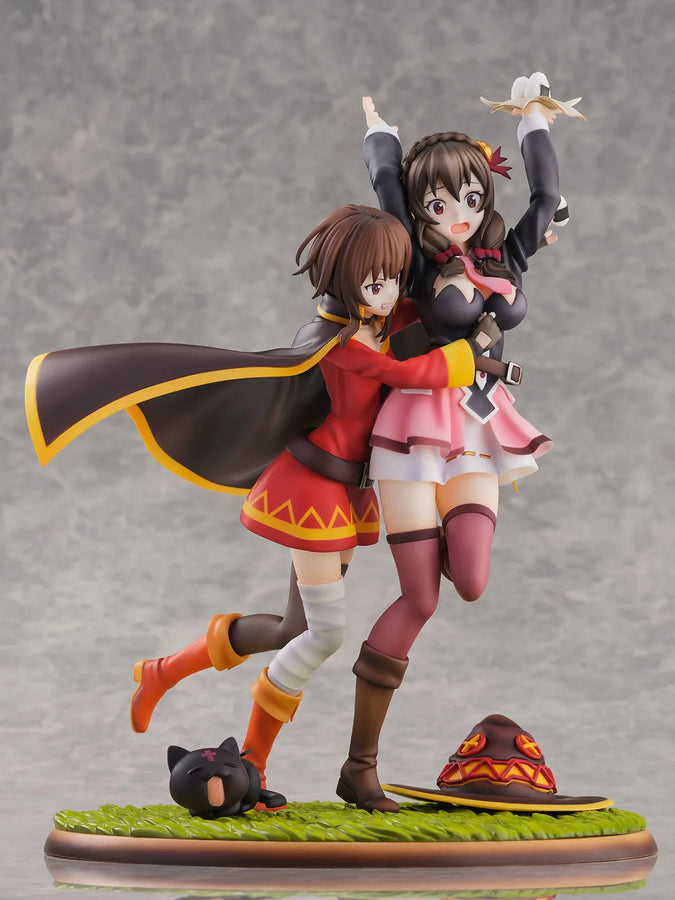 Kono Subarashii Sekai ni Bakuen o! - Chomusuke - Megumin - Yunyun - Shibuya Scramble Figure - 1/7 - Futari wa Tomodachi Ver. (eStream)ㅤ – eStream – ActionFigureBrasil