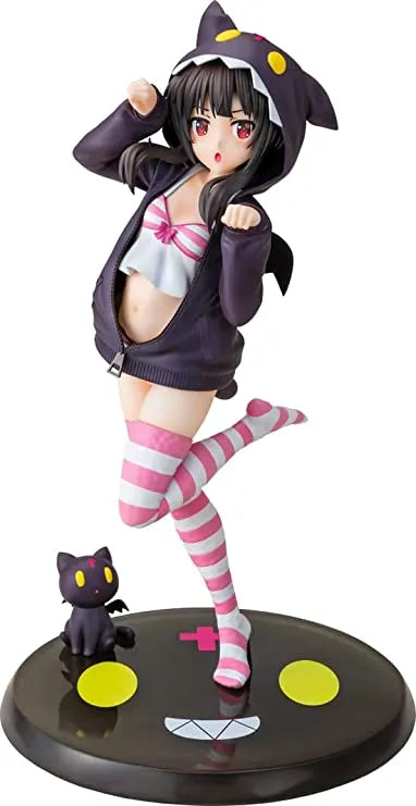 Kono Subarashii Sekai ni Shukufuku o! - Chomusuke - Megumin - CA Works - 1/7 - Hoodie☆Look Chomusuke Ver. (Chara-Ani, Kadokawa)ㅤ – Kadokawa – ActionFigureBrasil