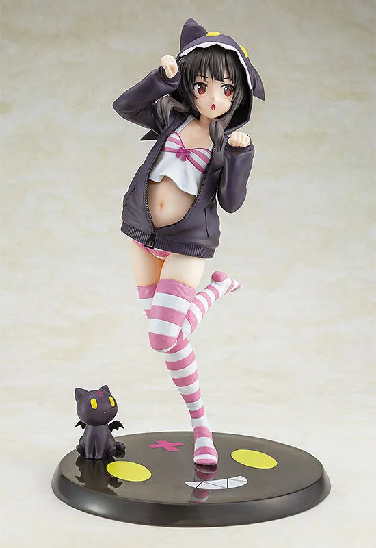 Kono Subarashii Sekai ni Shukufuku o! - Chomusuke - Megumin - CA Works - 1/7 - Hoodie☆Look Chomusuke Ver. (Chara-Ani, Kadokawa)ㅤ – Kadokawa – ActionFigureBrasil