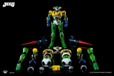 Koutetsu Jeeg - Diecast Figure Series DFS075 - Battle Damaged and Normal Ver. (King Arts)ㅤ – King Arts – ActionFigureBrasil — ângulo diferente