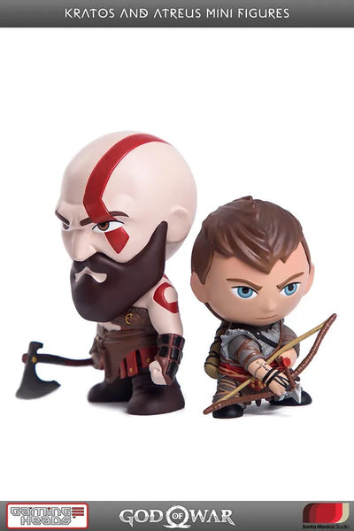 Kratos and Atreus Mini Figures – Gaming Heads – ActionFigure Brasil — acessórios