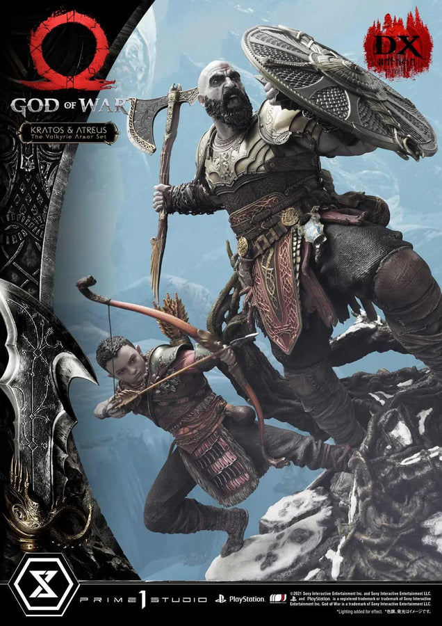 Kratos & Atreus (Deluxe Version) God of War – Prime1Studio – ActionFigure Brasil