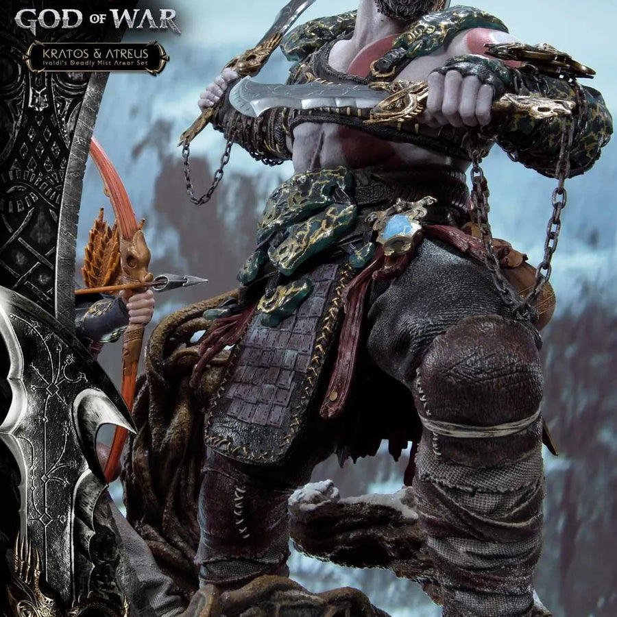Kratos & Atreus (Deluxe Version) God of War – Prime1Studio – ActionFigure Brasil