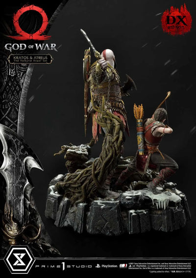Kratos & Atreus (Deluxe Version) God of War – Prime1Studio – ActionFigure Brasil