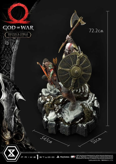 Kratos & Atreus (Deluxe Version) God of War – Prime1Studio – ActionFigure Brasil