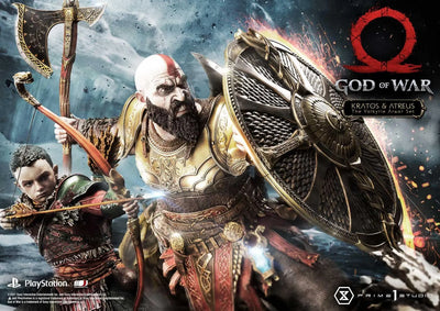 Kratos & Atreus (Deluxe Version) God of War – Prime1Studio – ActionFigure Brasil
