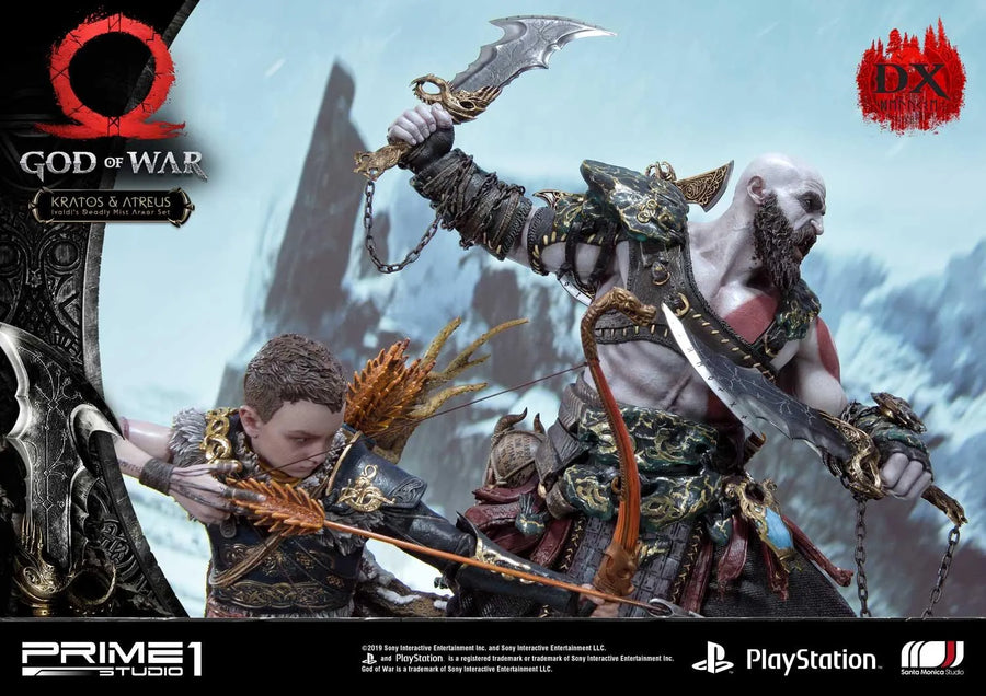 Kratos & Atreus (Deluxe Version) God of War – Prime1Studio – ActionFigure Brasil