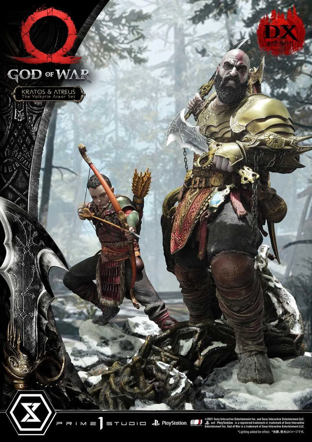 Kratos & Atreus (Deluxe Version) God of War – Prime1Studio – ActionFigure Brasil