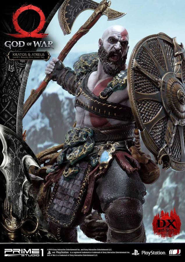 Kratos & Atreus (Deluxe Version) God of War – Prime1Studio – ActionFigure Brasil