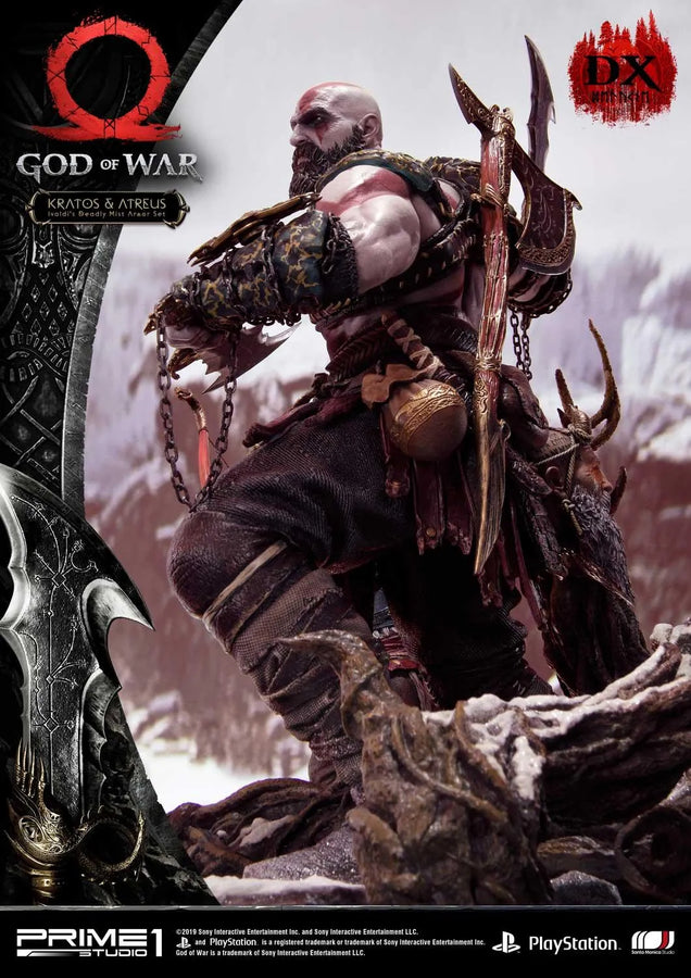 Kratos & Atreus (Deluxe Version) God of War – Prime1Studio – ActionFigure Brasil