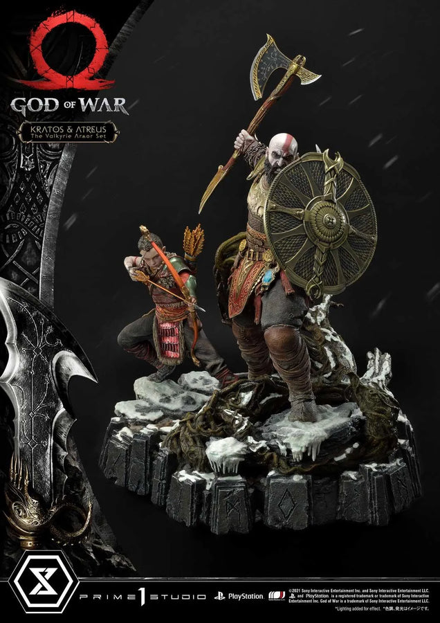 Kratos & Atreus (Deluxe Version) God of War – Prime1Studio – ActionFigure Brasil