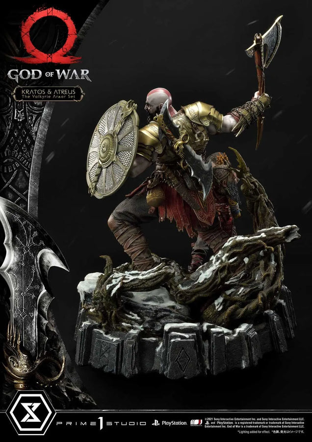 Kratos & Atreus (Deluxe Version) God of War – Prime1Studio – ActionFigure Brasil