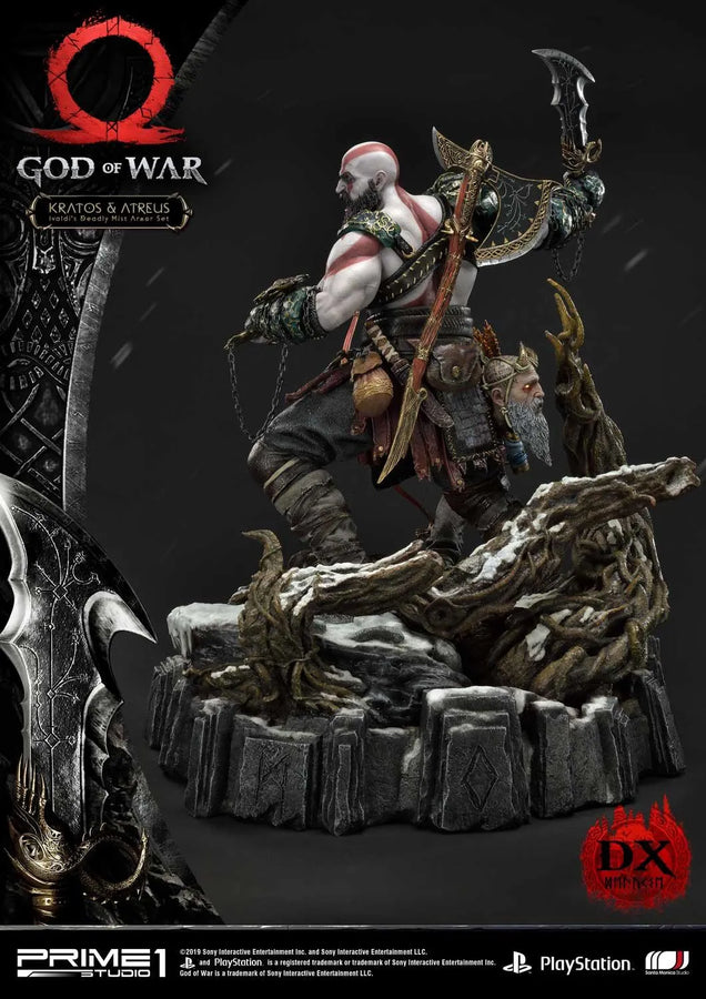Kratos & Atreus (Deluxe Version) God of War – Prime1Studio – ActionFigure Brasil