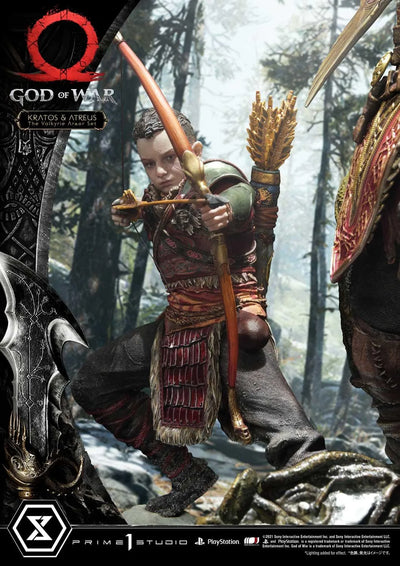 Kratos & Atreus (Deluxe Version) God of War – Prime1Studio – ActionFigure Brasil