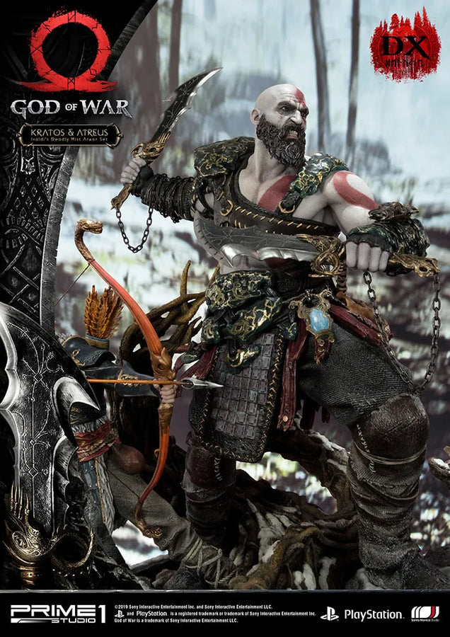 Kratos & Atreus Ivaldi's Deadly Mist Armor Set (Deluxe Version) - LIMITED EDITION: 200 (Deluxe Version) – Prime 1 Studio – ActionFigure Brasil