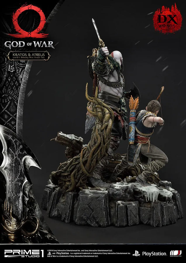 Kratos & Atreus Ivaldi's Deadly Mist Armor Set (Deluxe Version) - LIMITED EDITION: 200 (Deluxe Version) – Prime 1 Studio – ActionFigure Brasil