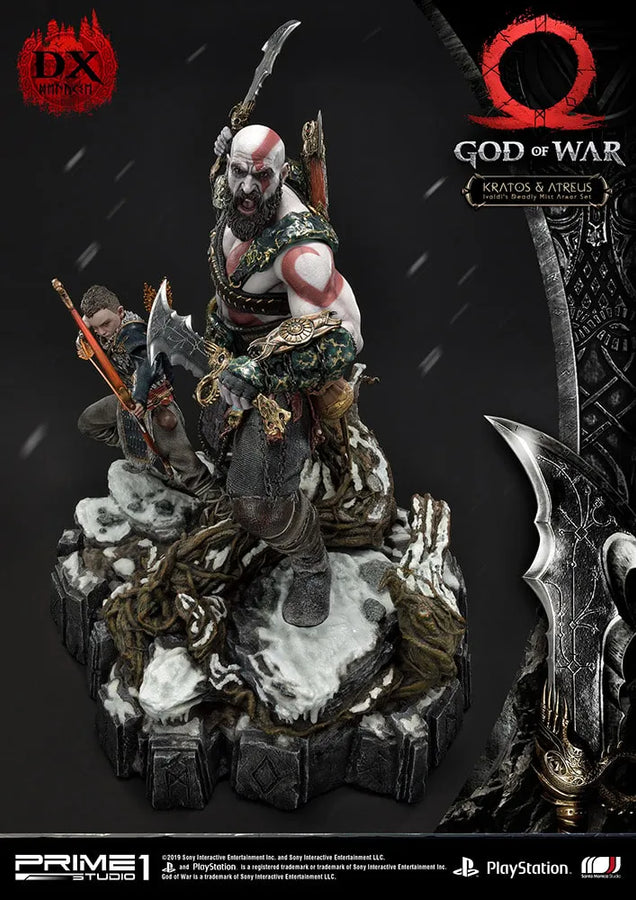 Kratos & Atreus Ivaldi's Deadly Mist Armor Set (Deluxe Version) - LIMITED EDITION: 200 (Deluxe Version) – Prime 1 Studio – ActionFigure Brasil