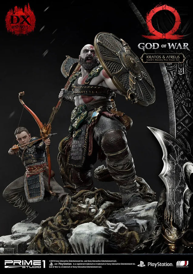 Kratos & Atreus Ivaldi's Deadly Mist Armor Set (Deluxe Version) - LIMITED EDITION: 200 (Deluxe Version) – Prime 1 Studio – ActionFigure Brasil