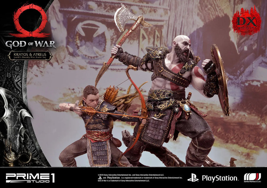 Kratos & Atreus Ivaldi's Deadly Mist Armor Set (Deluxe Version) - LIMITED EDITION: 200 (Deluxe Version) – Prime 1 Studio – ActionFigure Brasil