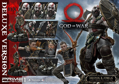 Kratos & Atreus Ivaldi's Deadly Mist Armor Set (Deluxe Version) - LIMITED EDITION: 200 (Deluxe Version) – Prime 1 Studio – ActionFigure Brasil — close