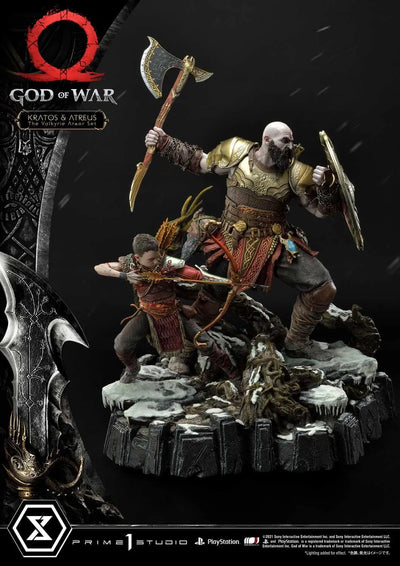 Kratos & Atreus (The Valkyrie Armor Set Edition) God of War – Prime1Studio – ActionFigure Brasil