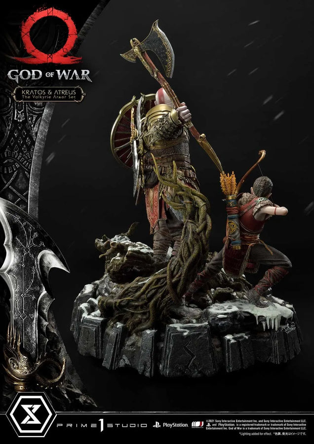 Kratos & Atreus (The Valkyrie Armor Set Edition) God of War – Prime1Studio – ActionFigure Brasil