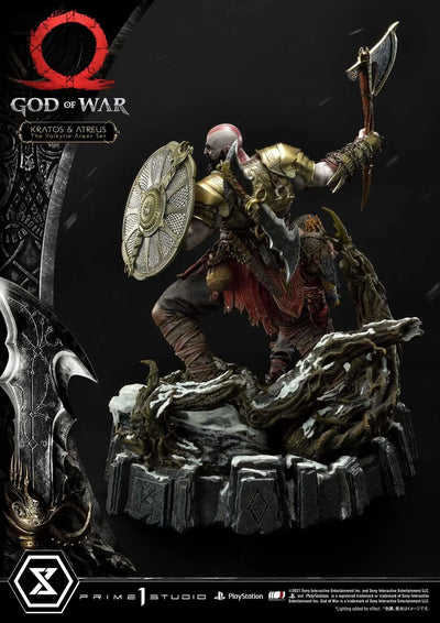 Kratos & Atreus (The Valkyrie Armor Set Edition) God of War – Prime1Studio – ActionFigure Brasil