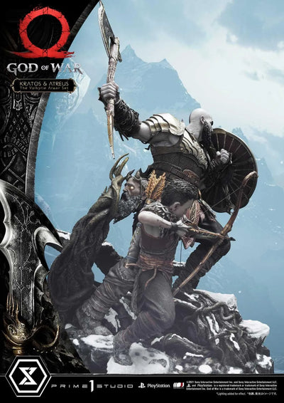 Kratos & Atreus (The Valkyrie Armor Set Edition) God of War – Prime1Studio – ActionFigure Brasil