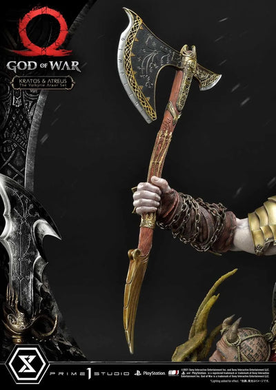 Kratos & Atreus (The Valkyrie Armor Set Edition) God of War – Prime1Studio – ActionFigure Brasil